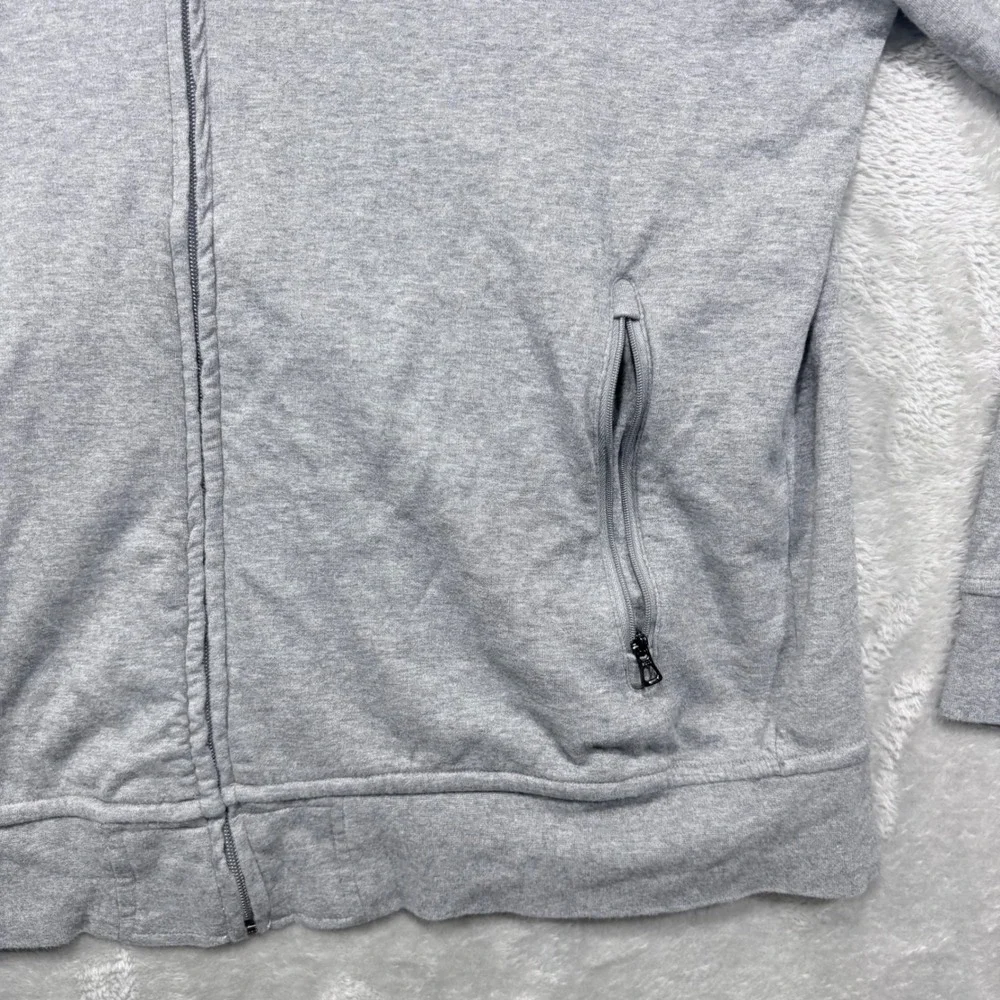 Polo Ralph Lauren Track Jacket Mens L Gray Full Zip Bomber Jersey Knit Pony Logo